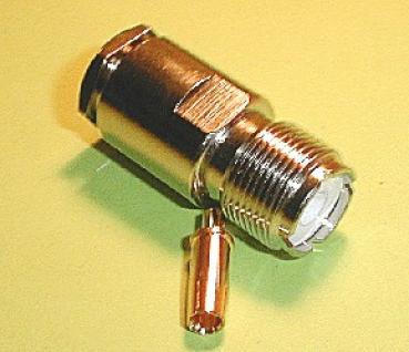 PL-Kabelbuchse für RG 213 / H100 etc.