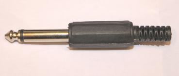 6.3mm Klinkenstecker mono, mit Knickschutz