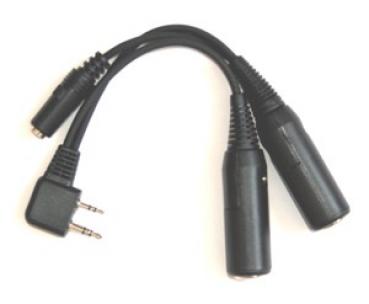 OPC-499, original ICOM Adapterkabel für A3/A22/A6/A15/A15S/A24 auf 5,2/6,3mm Klinke