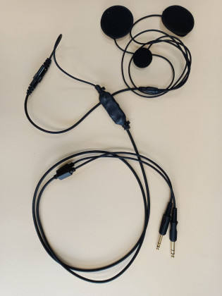 HS-2000-PRO-AVI, GENERAL AVIATION, Selbsteinbau-Helmsprechgarnitur für Integralhelme
