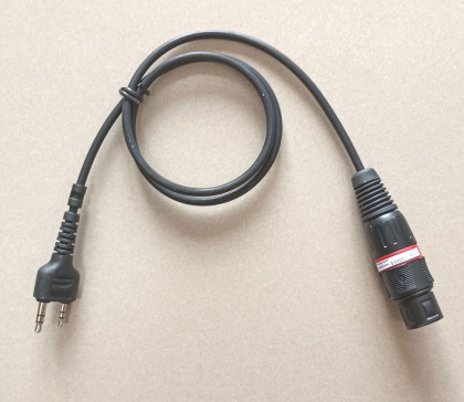 LH-S002-5, Adapterkabel für YAESU/STANDARD, gerade mit 5 pol. XLR