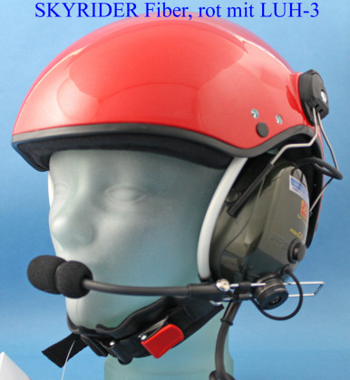 SkyRider UL-Helm, Fiber, metallic rot