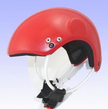 GLAM UL-Helm mit Lederüberzug, rot
