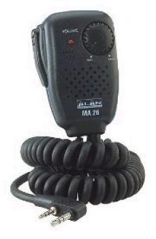 MA26-L, Mini-Lautsprechermikrofon mit Duo-Winkelstecker und Lautstärkeregler