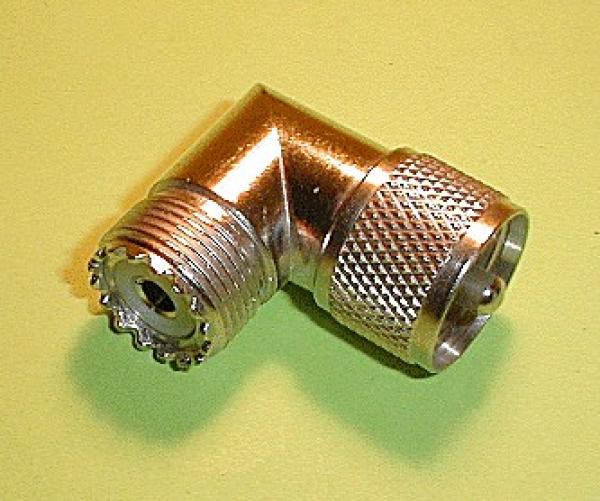 Adapter PL-Stecker auf PL-Buchse, abgewinkelt