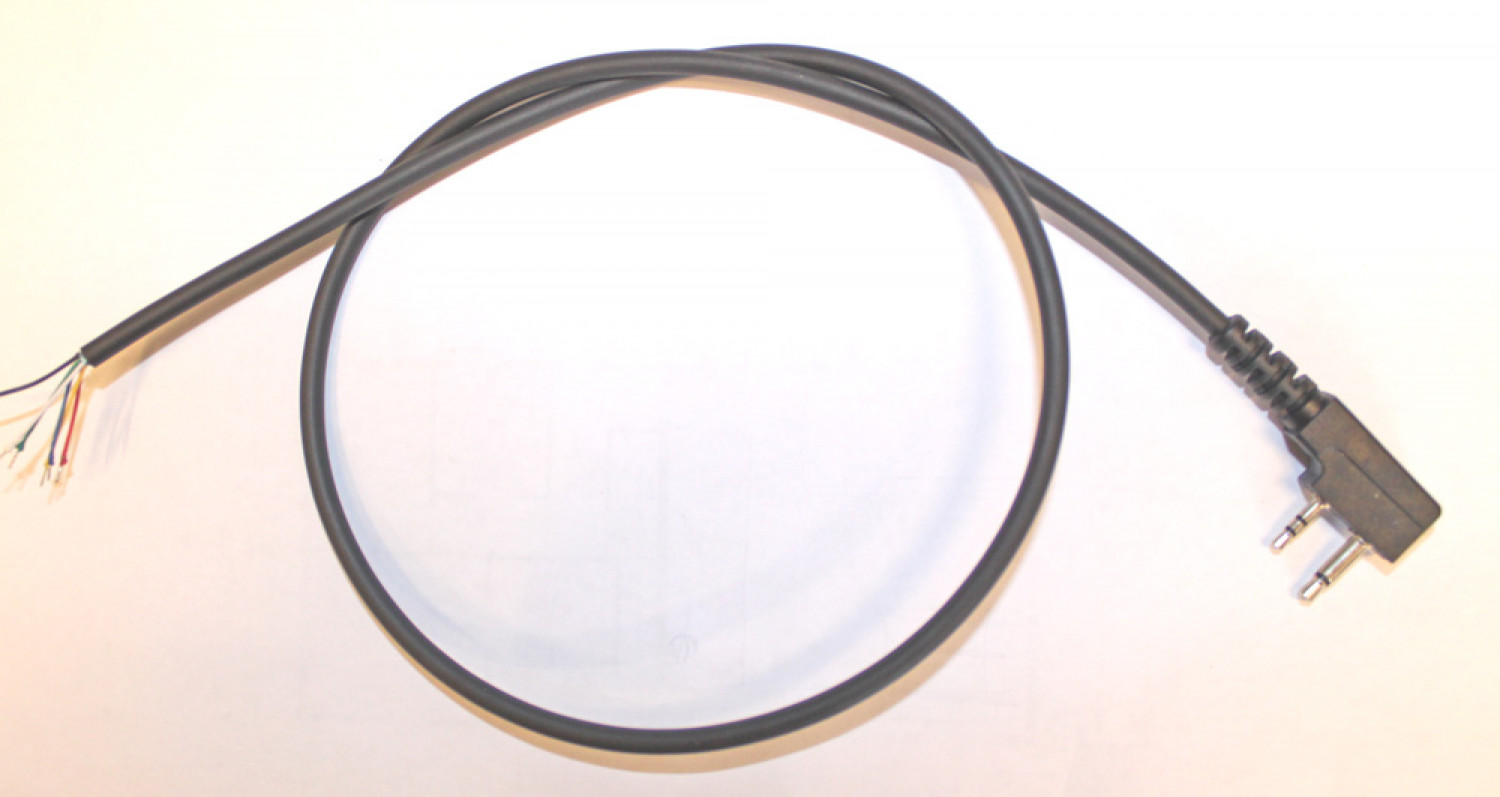 Duo-Winkelstecker 3,5/2,5mm mit 60cm Kabel, 4,5mm Durchmesser