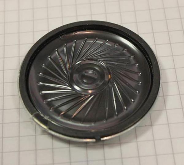 Miniaturlautsprecher, 8 Ohm, 2 Watt, 45mm Durchmesser, 5mm Bauhöhe