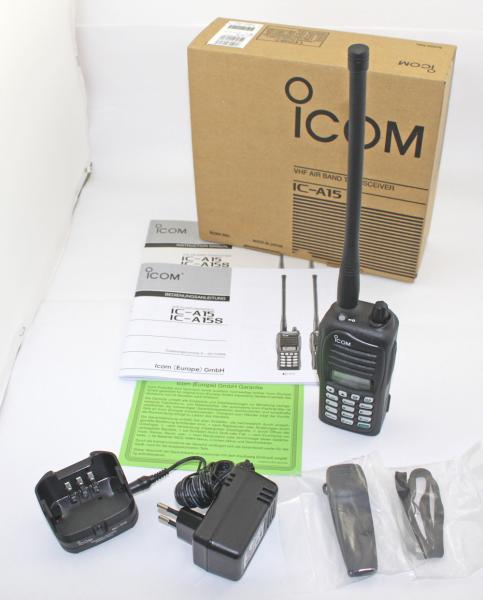 IC-A15, ICOM-Deutschland VHF-Flugfunkgerät (große Tastatur), DFS-Zulassung