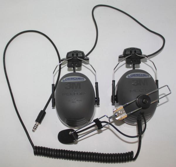 LH-3X-ELNA, Headset mit Helmhalterung, bis zu 43,5dB Lärmdämpfung, NATO