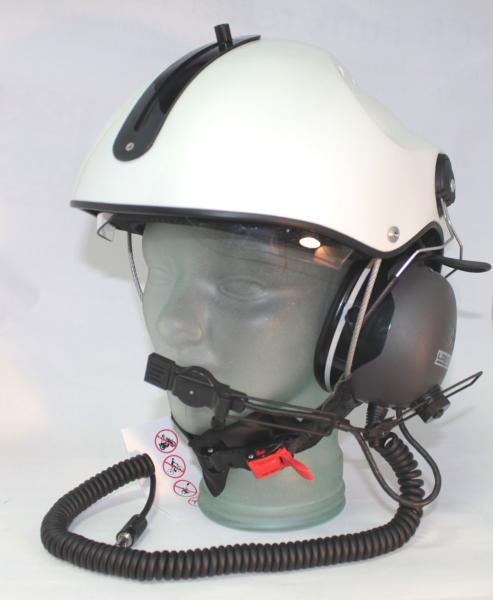 PRO COPTER vollcarbon mit LH-3X-150, Helcopterhelm mit integriertem Visier