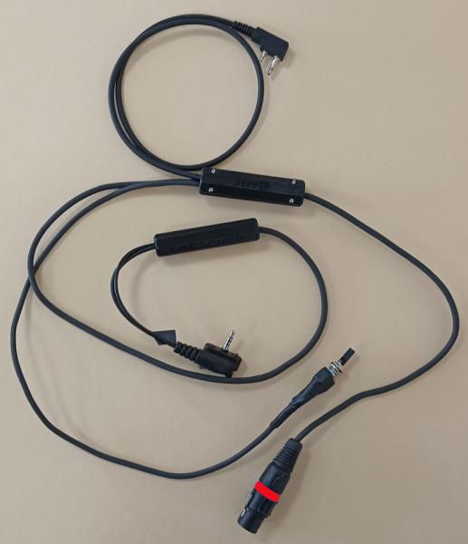 Umschalt-Adapterkabel YAESU FTA-Serie auf YAESU/Standard - Winkel, m. 5 pol. XLR