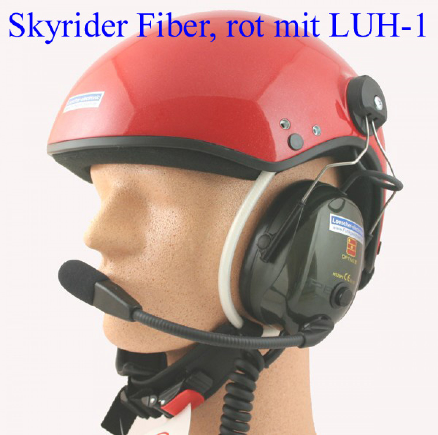 SkyRider UL-Helm, Fiber, metallic rot