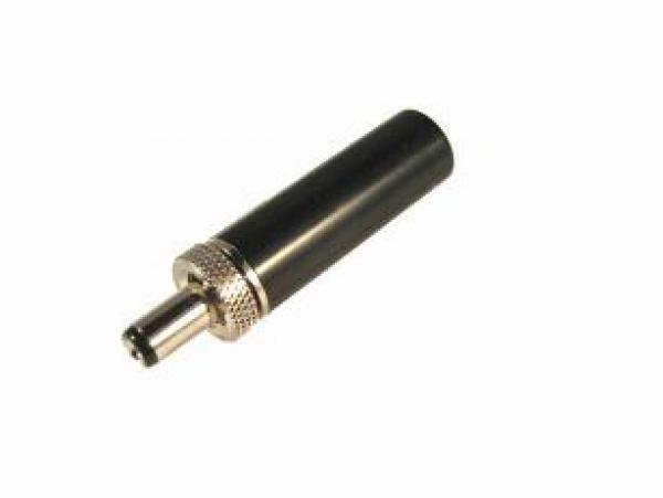 2,1mm DC-Stecker mit Überwurfmutter, lötbar