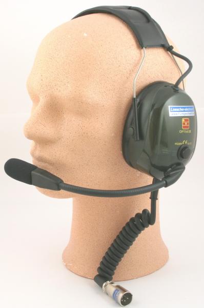 LUH-1, LOESCHER-Universal-Headset mit PTT und Kopfbügel