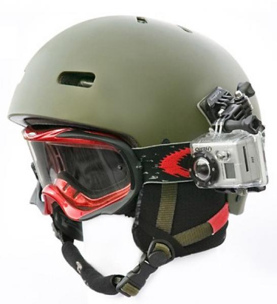 GoPro HD Helmet HERO, HD-Helmkamera mit komplettem Helmzubehör-Set