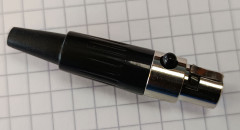 Mini-XLR Kupplung mit Plastickappe 5 polig